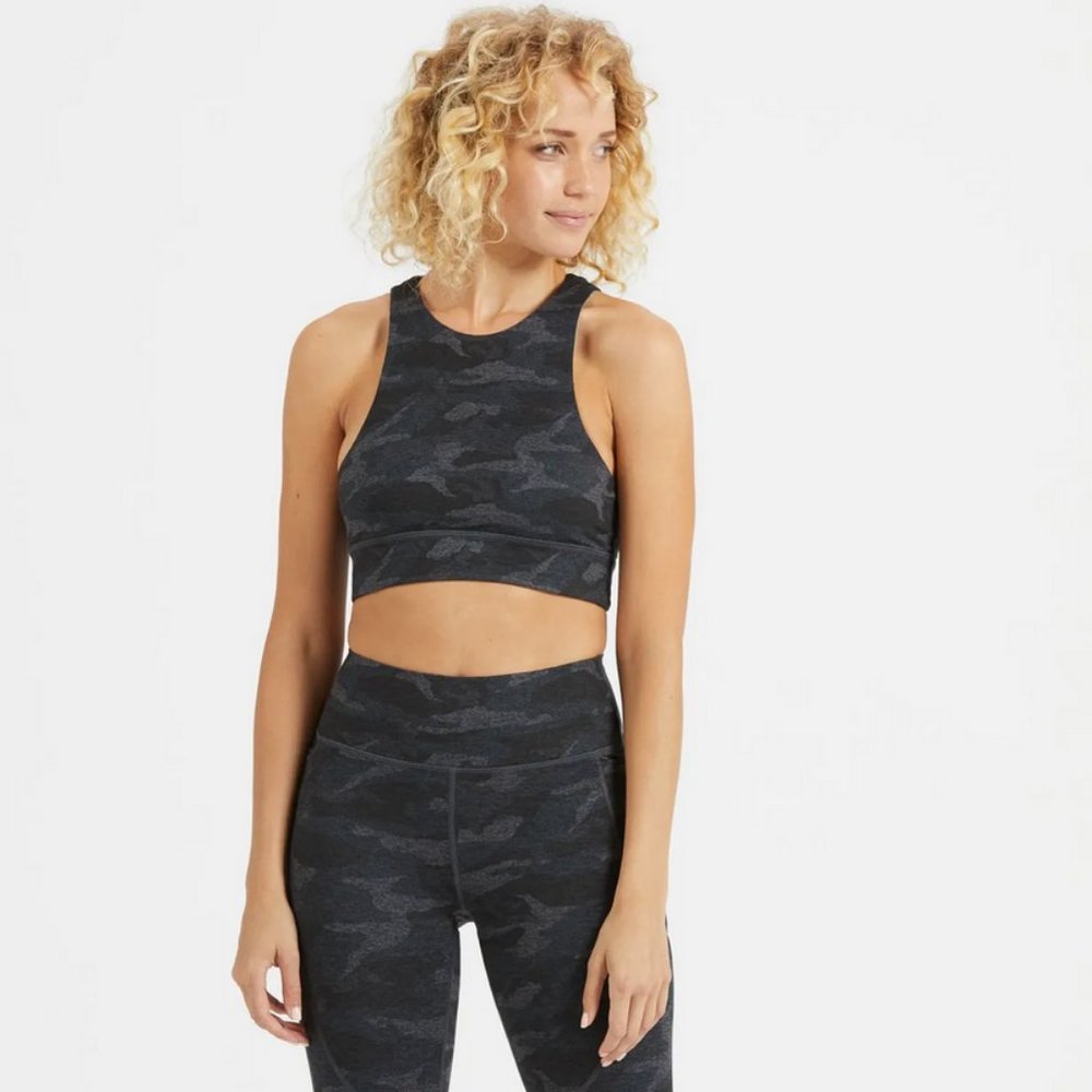 Vuori Elevation Bra Black Camo Small